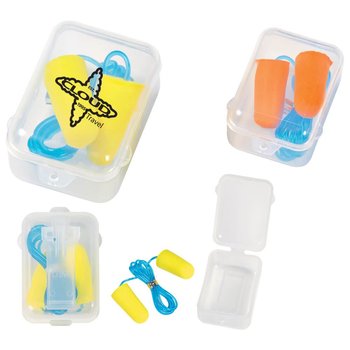Foam Ear Plug Set In Case - Personalization Available from Positive Promotions