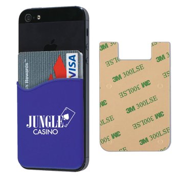 Silicone Phone Wallet - Personalization Available from Positive Promotions