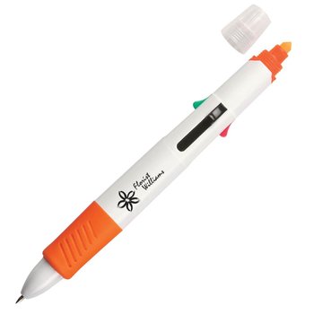 Quatro Pen With Highlighter - Personalization Available from Positive Promotions