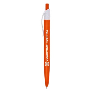 Solid-Colored Barrel Value Click Pen - Personalization Available from Positive Promotions