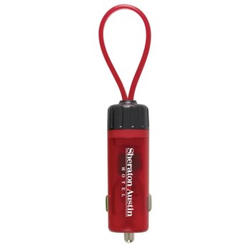 Luminous USB Car Charger Key Strap - Personalization Available from Positive Promotions