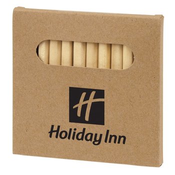 12-Piece Colored Pencil Set - Personalization Available from Positive Promotions