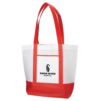 Harbor Non-Woven Boater Tote - Personalization Available from Positive Promotions