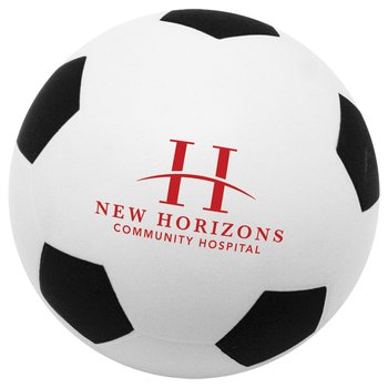 Soccer Ball Squeezies&reg; Stress Reliever - Personalization Available from Positive Promotions