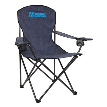 Two-Tone Heathered Captain's Chair - Personalization Available from Positive Promotions
