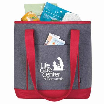 Koozie&reg; Two-Tone Lunch-Time Kooler Tote - Personalization Available from Positive Promotions