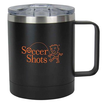 Double Wall Stainless Steel Vacuum Coffee Cup 11-Oz. - Personalization Available from Positive Promotions