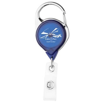Carabiner Badge Reel - Full-Color Personalization Available from Positive Promotions