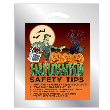 Halloween Plastic Die Cut/Silver - Frankenstein Pumpkins from Positive Promotions