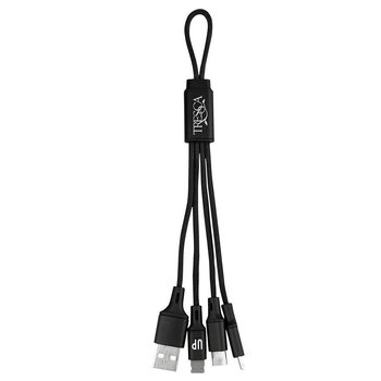 Metallic Loop 3-in-1 Cable with Type C USB - Personalization Available from Positive Promotions