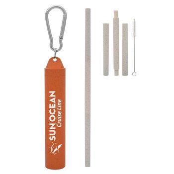 Buildable Wheat Straw Kit in Carabiner Case from Positive Promotions