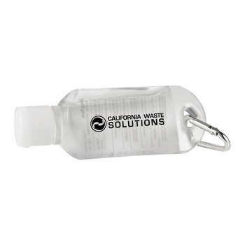 1.8-Oz Hand Sanitizer with Clip on Carabiner - Personalization Available from Positive Promotions