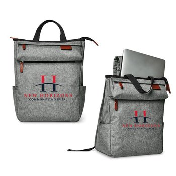 Asher Laptop Backpack - Full-Color Personalization Available from Positive Promotions