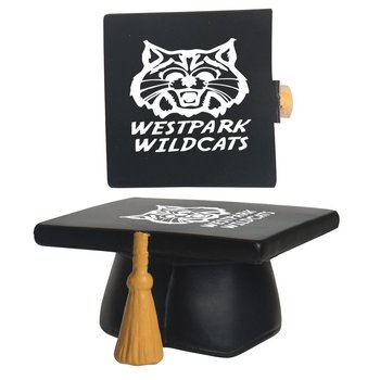 Graduation Hat Stress Reliever - Personalization Available from Positive Promotions