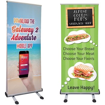 Outdoor Trek Lite Retractor Kit - Full Color Personalization from Positive Promotions