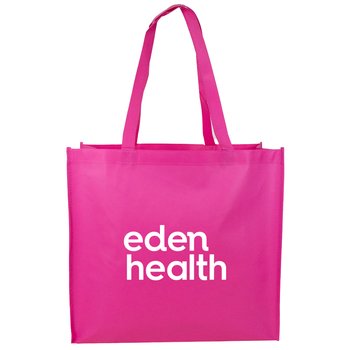 Cosmo Large Matte Laminated Tote Bag - Personalization Available from Positive Promotions