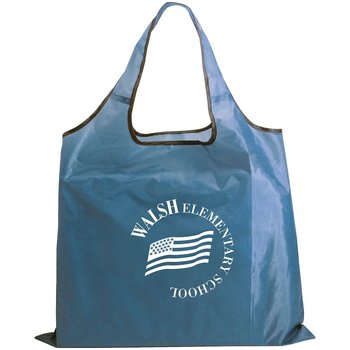 RPET Fold-Away Carryall Tote Bag - Personalization Available from Positive Promotions
