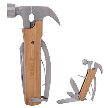 12-In-1 Multi-Functional Wood Hammer - Personalization Available from Positive Promotions