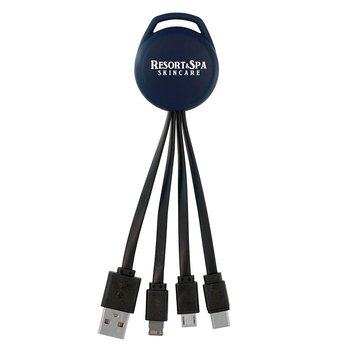Vivid 3-In-1 Charging Cable 6 1/2