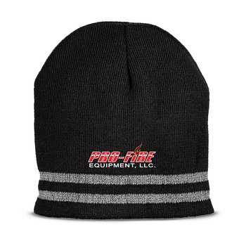 Reflective Knit Beanie - Embroidered Personalization Available from Positive Promotions
