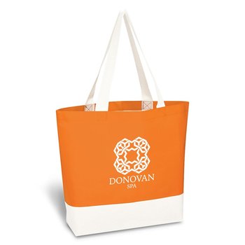 Charisma Laminated Non-Woven Tote Bag - Personalization Available from Positive Promotions