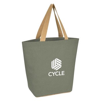 Marketplace Jute Tote Bag - Personalization Available from Positive Promotions