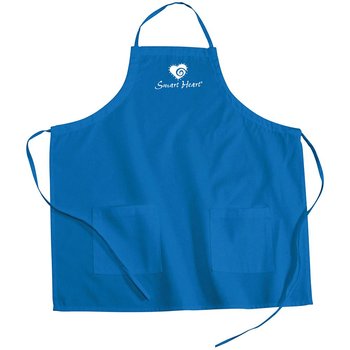 Colored Poly/Cotton Twill BBQ Apron - Personalization Available from Positive Promotions