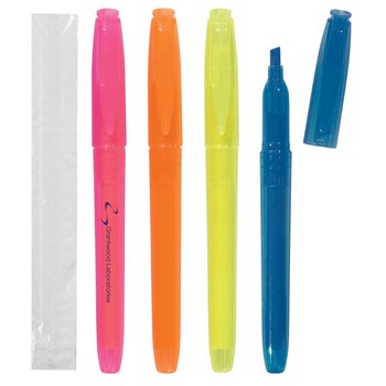 Pocket Highlighter Individually Wrapped Sealed Bag - Personalization Available from Positive Promotions