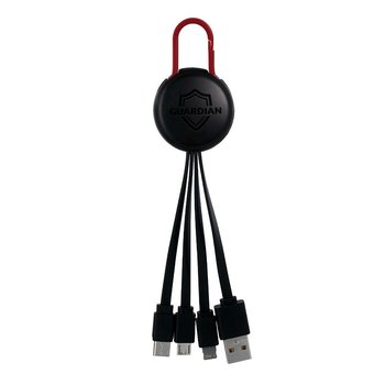 Light up logo Clip 3 in 1 Charging Cable 7