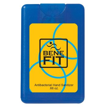 Credit Card-Style Antibacterial Hand Sanitizer Spray - Full-Color Personalization Available from Positive Promotions