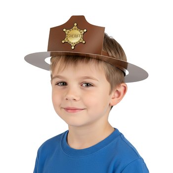 Pop-Out Paper Sheriff Hat - Pack of 100 from Positive Promotions