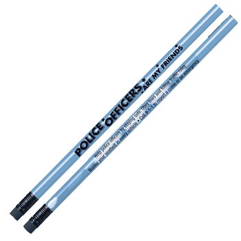 Police Officers Are My Friends Heat-Sensitive Pencil - Pack of 25 from Positive Promotions