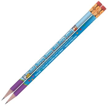 Build Strong Bones With Dairy Foods MyPlate Full-Color Pencils - Pack of 25 from Positive Promotions