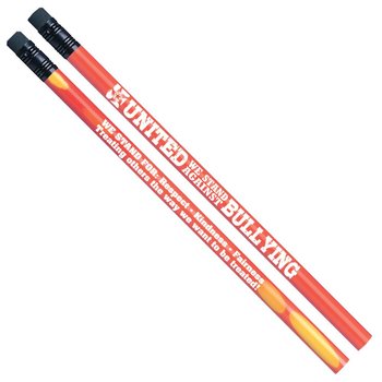 United We Stand Against Bullying Heat-Sensitive Pencil - Pack of 100 from Positive Promotions