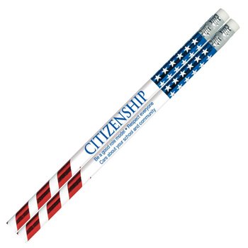 Citizenship Sparkle Foil Pencil - Pack of 25 from Positive Promotions