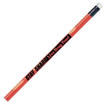 Stay Sharp: Live Drug Free! Heat-Sensitive Pencil - Pack of 100 from Positive Promotions