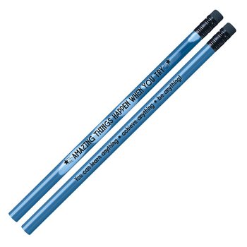 Amazing Things Happen When You Try Growth Mindset Pencils - Pack of 25 from Positive Promotions
