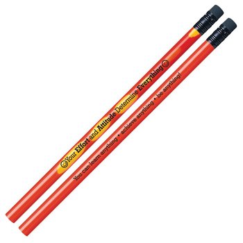 Your Effort And Attitude Determine Everything Growth Mindset Pencils - Pack of 25 from Positive Promotions