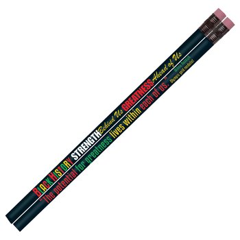 Black History: Strength Behind Us, Greatness Ahead Of Us Full-Color Pencil - Pack of 50 from Positive Promotions
