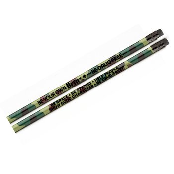 Be Your Own Hero; Be Drug Free Pencil - Pack of 100 from Positive Promotions