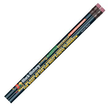 Black History: A Legacy of Strength, Courage, & Achievement Full-Color Pencil - Pack of 50 from Positive Promotions