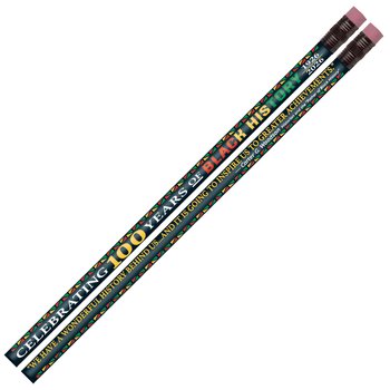 Celebrating 100 Years of Black History: 1926-2026 Full-Color Pencil - Pack of 50 from Positive Promotions