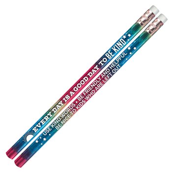 Every Day Is A Good Day To Be Kind Sparkle Foil Pencil - Pack of 25 from Positive Promotions