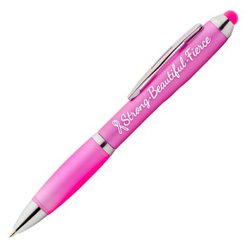 Strong, Beautiful, Fierce Azalea Pen With Stylus from Positive Promotions