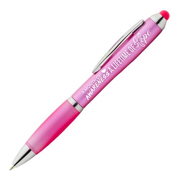 A Month of Awareness, a Lifetime of Hope Azalea Stylus Pen from Positive Promotions