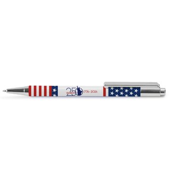 USA 250th Anniversary Statue of Liberty Silver Pen from Positive Promotions