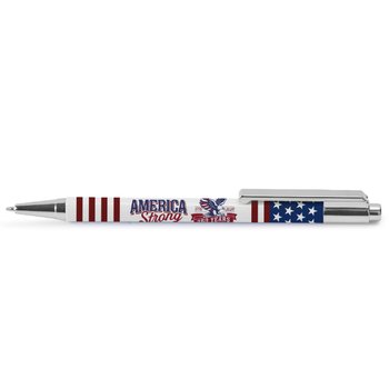 USA 250th Anniversary Eagle Silver Pen from Positive Promotions