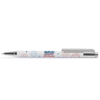 USA 250th Anniversary Fireworks Silver Pen from Positive Promotions