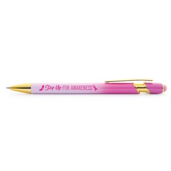 Step Up For Awareness Pink Ombre Stylus Pen from Positive Promotions