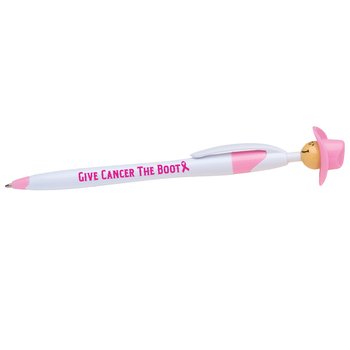 Give Cancer The Boot Cowgirl Wild Smilez Pen from Positive Promotions